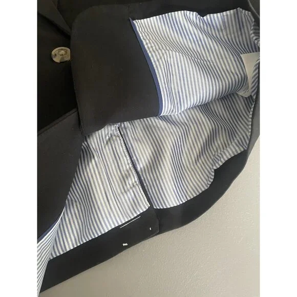 J.Crew Blazer Womens 4 Black Schoolboy Corpcore Minimalist Office Work Preppy - Picture 9 of 13
